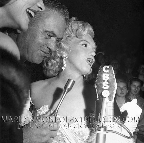 MARILYN MONROE CBS GALA INTERVIEW (3) RARE 8x10 PHOTOS