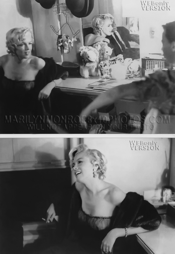 MARILYN MONROE DEEP in CONVERSATION (3) RARE 8x10 PHOTOS 