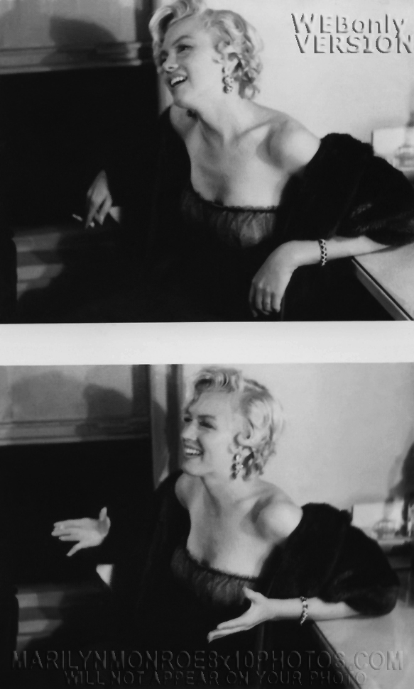 MARILYN MONROE DEEP in CONVERSATION (3) RARE 8x10 PHOTOS
