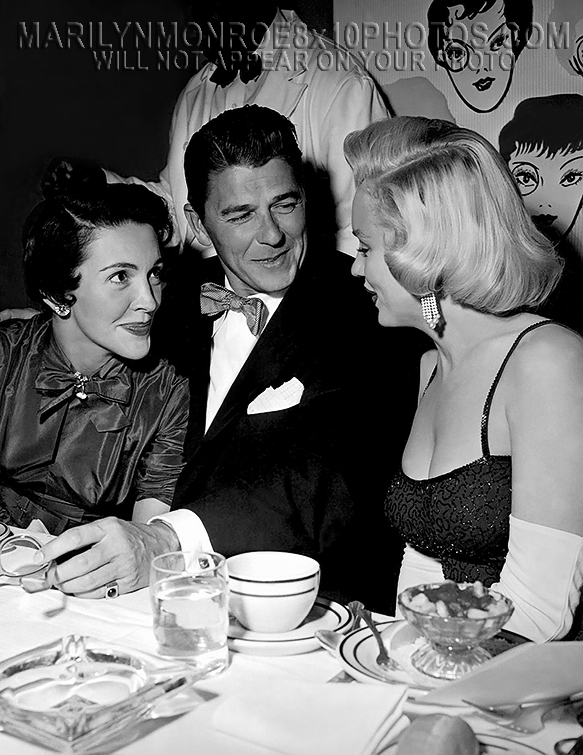 MARILYN MONROE DINNER withRONandNANCY(1) RARE 8x10 PHOTO
