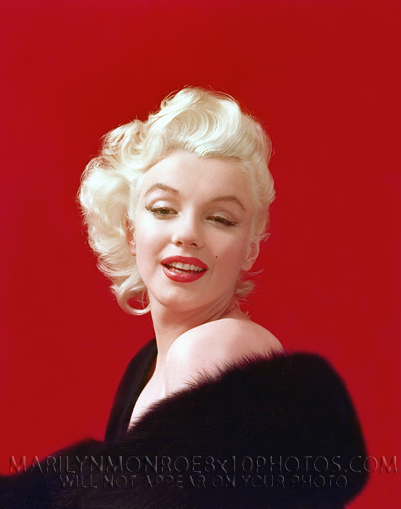 MARILYN MONROE FUR WRAPPED BEAUTY (1) RARE 8x10 PHOTO