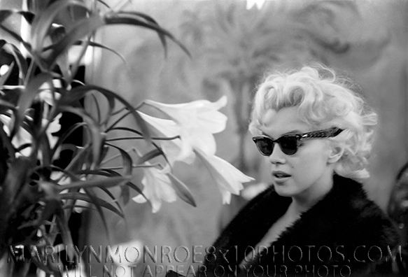 MARILYN MONROE GLASSES and FUR in NY (2) RARE 8x10 PHOTOS