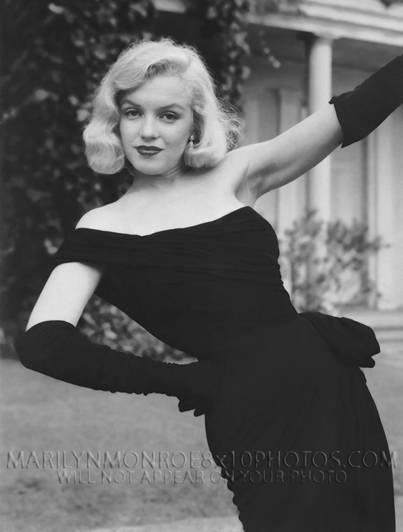 MARILYN MONROE HANGING OUT inBLACK (1) RARE 8x10 PHOTO
