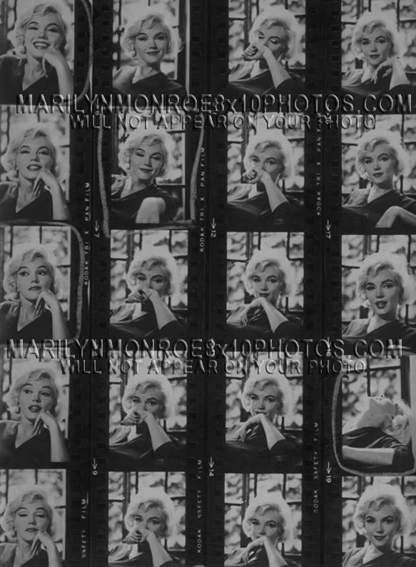 MARILYN MONROE LOST TEST CONTACTSHEET (1) RARE 8x10 PHOTO