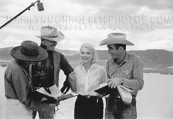 MARILYN MONROE MISFITS OFFSET (3) RARE 8x10 PHOTOS