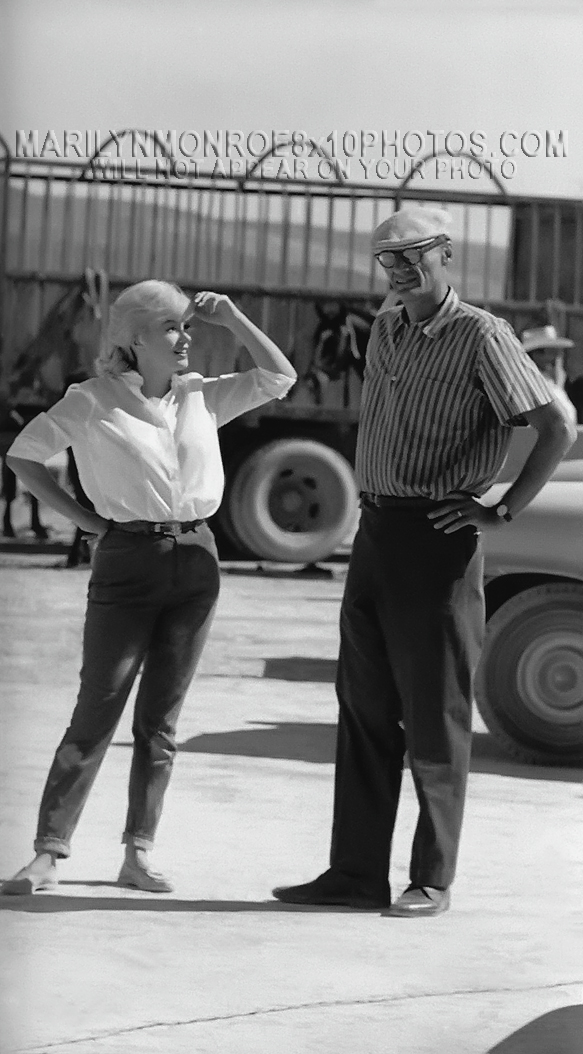 MARILYN MONROE MISFITS with Arthur (3) RARE 8x10 PHOTOS 