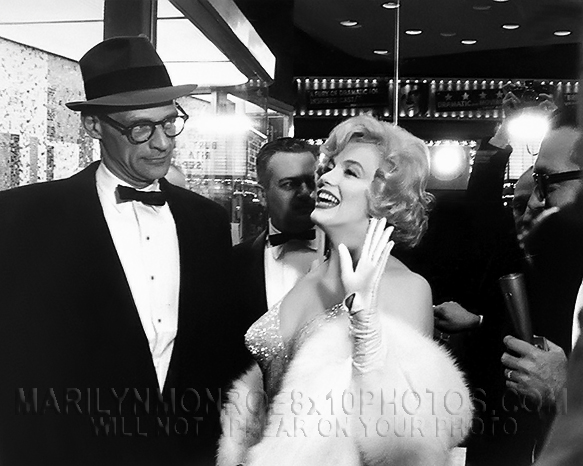 MARILYN MONROE MOVIE PREMIERE wARTHUR (3) RARE 8x10 PHOTOS 