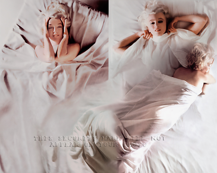 MARILYN MONROE NUDE IN BED PHOTOCREATION~SEXY & RARE 8x10 PHOTOS