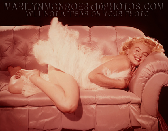 MARILYN MONROE NUDE IN FEATHERS (1) RARE 8x10 PHOTO