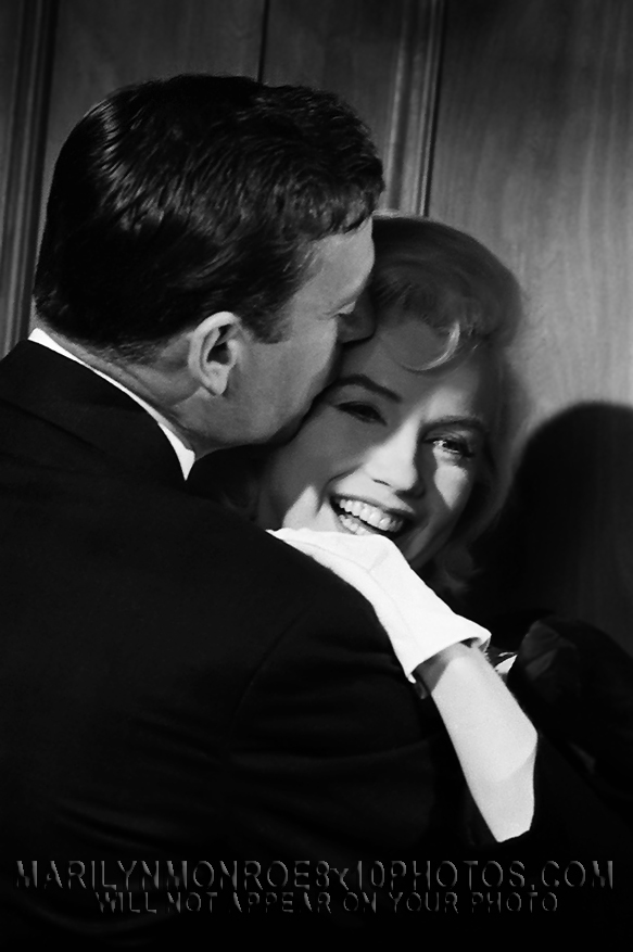 MARILYN MONROE OFFSCREEN with YVES (3) RARE 8x10 PHOTOS