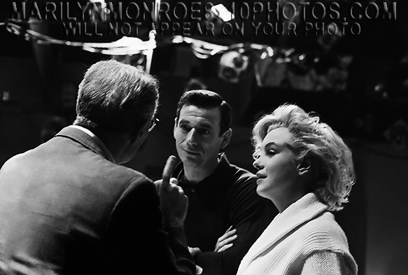 MARILYN MONROE OFFSCREEN with YVES (3) RARE 8x10 PHOTOS