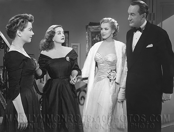 MARILYN MONROE ONSET with BETTE DAVIS (1) RARE 8x10 PHOTO