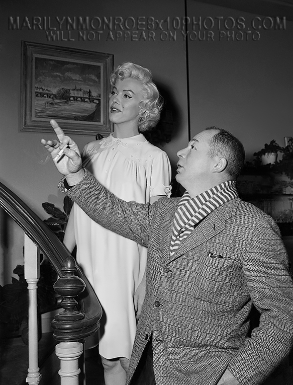 MARILYN MONROE ONSET with BILLY WILDER(1) RARE 8x10 PHOTO