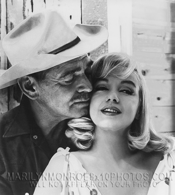 MARILYN MONROE ONSET with CLARKGABLE (1) RARE 8x10 PHOTO