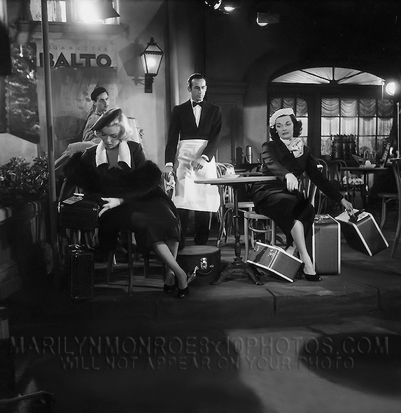 MARILYN MONROE ONSET with JANERUSSELL (3) RARE 8x10 PHOTOS 