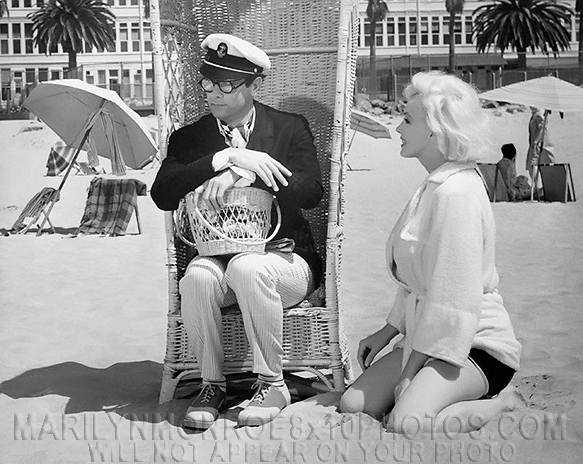 MARILYN MONROE ONSET with TONY CURTIS (3) RARE 8x10 PHOTOS