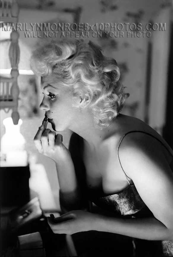 MARILYN MONROE PERFUME and MAKEUP (4) RARE 8x10 PHOTOS