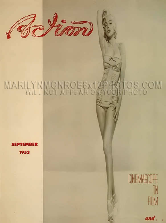 MARILYN MONROE PINUP MAG COVERS (2) RARE 8x10 PHOTOS 