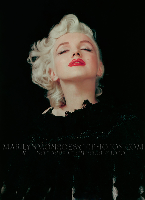 MARILYN MONROE PLATINUM BLACK SHOOT (2) RARE 8x10 PHOTOS 