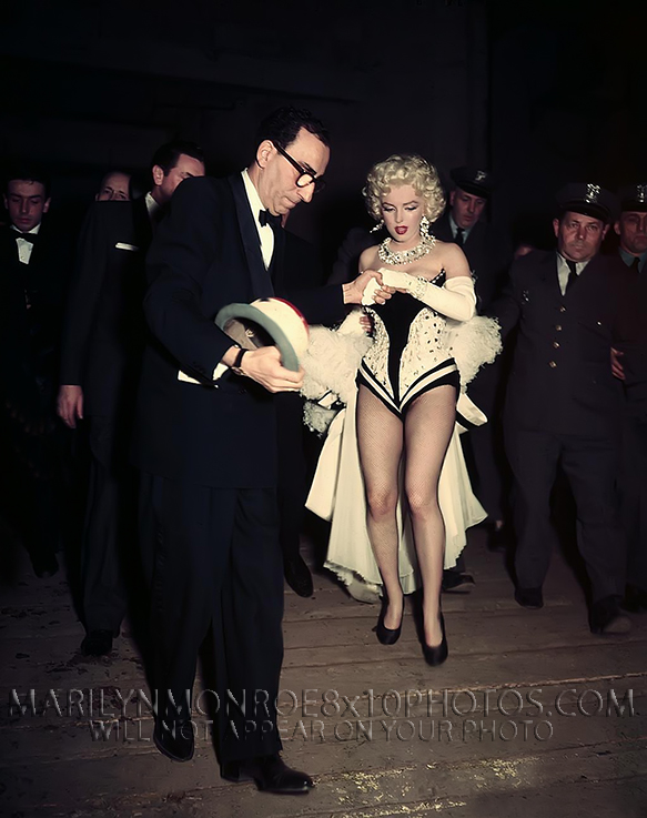 MARILYN MONROE RIDING CIRCUS ELEPHANT (3) RARE 8x10 PHOTOS