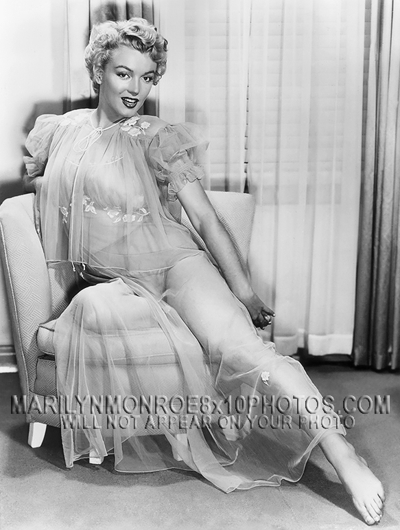 MARILYN MONROE SEE THRU NEGLIGEE (1) RARE 8x10 PHOTO