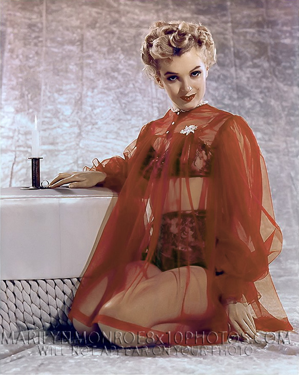 MARILYN MONROE SEETHRU NIGHTIE SHOOT (1) RARE 8x10 PHOTO