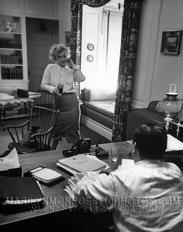 MARILYN MONROE SEXIEST OFFICE GIRL (2) RARE 8x10 PHOTOS