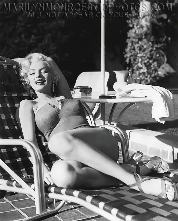 MARILYN MONROE SEXIEST POOLSIDE LEGS (3) RARE 8x10 PHOTOS