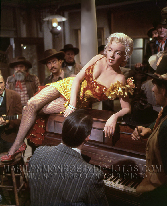 MARILYN MONROE SEXIEST SALOON SINGER (2) RARE 8x10 PHOTOS 