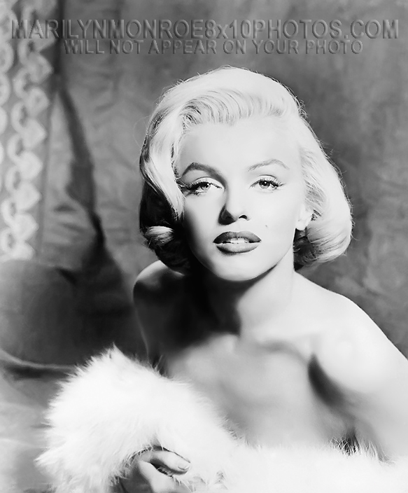 MARILYN MONROE SEXIESTwhiteFurPORTRAIT (3) RARE 8x10 PHOTOS 