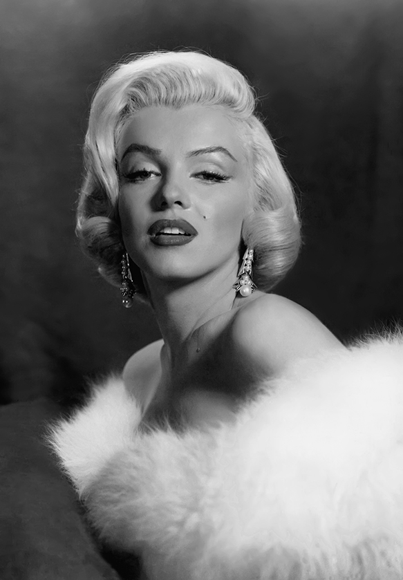 MARILYN MONROE SEXIESTwhiteFurPORTRAIT (3) RARE 8x10 PHOTOS