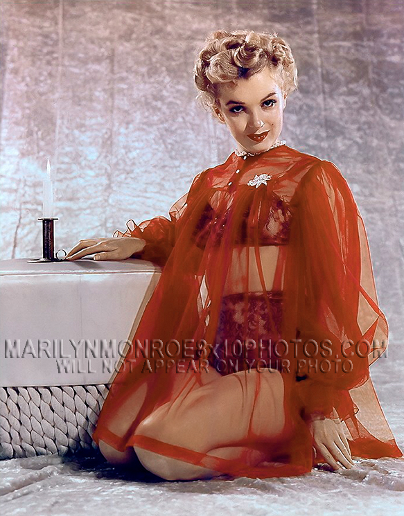 MARILYN MONROE SEXY IN LINGERIE SHOOT (2) RARE 8x10 PHOTOS
