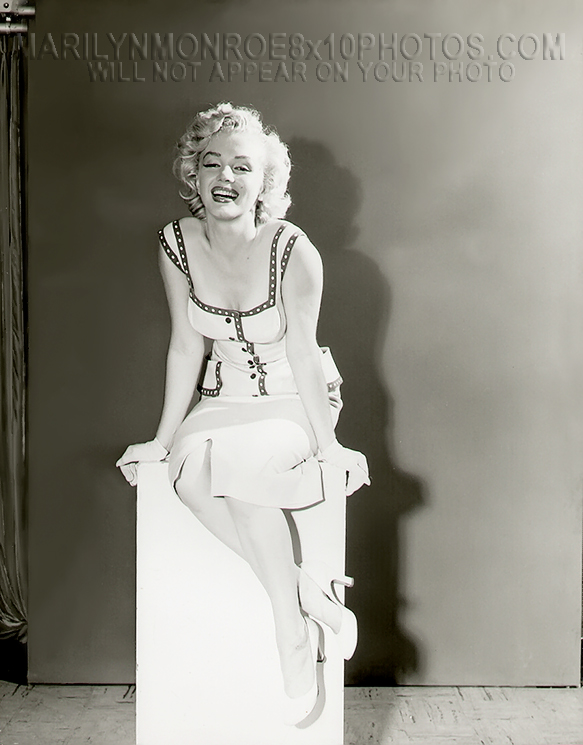 MARILYN MONROE SEXY inWHITE TESTSHOOT (1) RARE 8x10 PHOTO