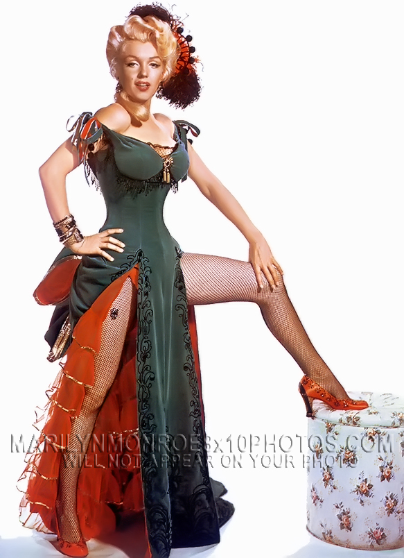 MARILYN MONROE SEXY SALOON GIRL LEGS(1) RARE 8x10 PHOTO