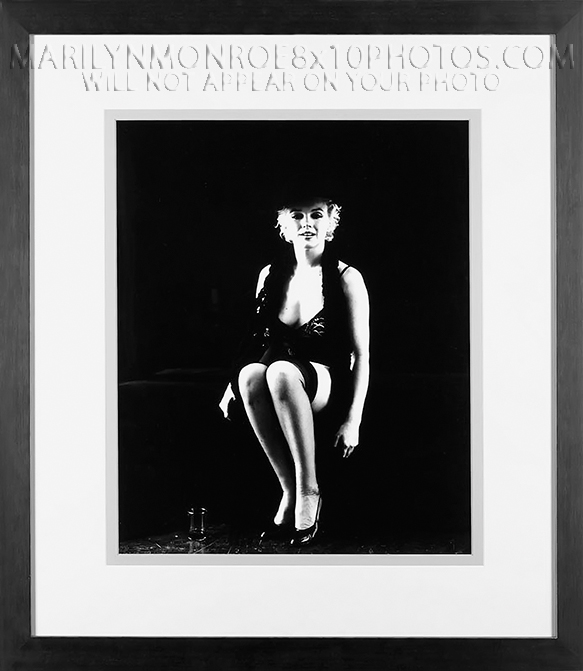 MARILYN MONROE SEXY SHOWGIRL IN BLACK (3) RARE 8x10 PHOTOS