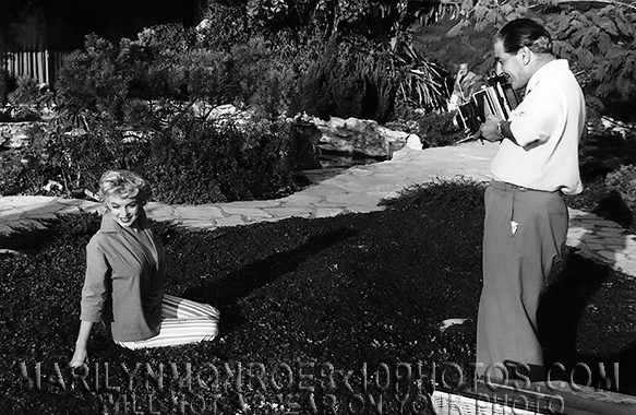 MARILYN MONROE SEXY STRIPEDPANTSHOOT (2) RARE 8x10 PHOTOS 