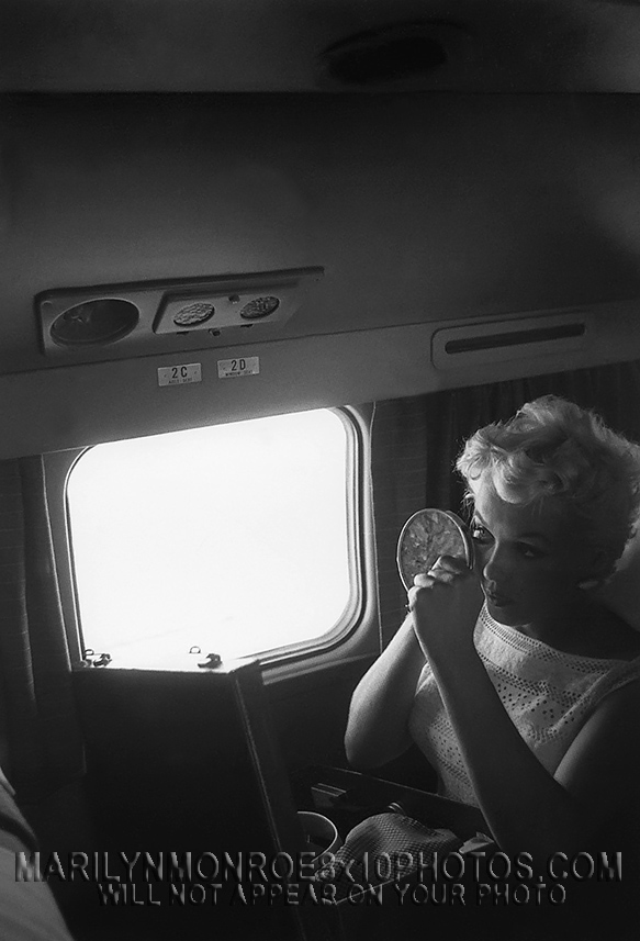 MARILYN MONROE SLEEPING and FLYING (2) RARE 8x10 PHOTOS