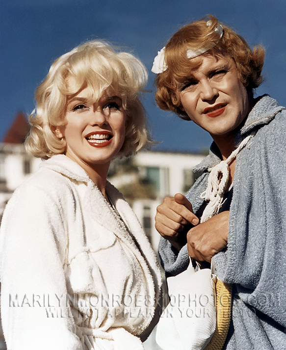 MARILYN MONROE SLIH with Jack Lemmon (3) RARE 8x10 PHOTOS