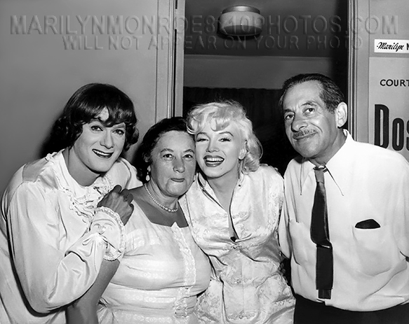 MARILYN MONROE SLIH with TONY CURTIS (3) RARE 8x10 PHOTOS