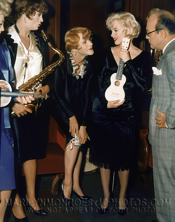 MARILYN MONROE SOME LIKE IT HOT BAND (3) RARE 8x10 PHOTOS