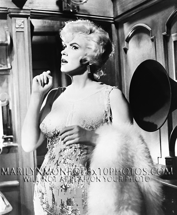 MARILYN MONROE SomeLikeItHot WhiteFur (4) RARE 8x10 PHOTOS