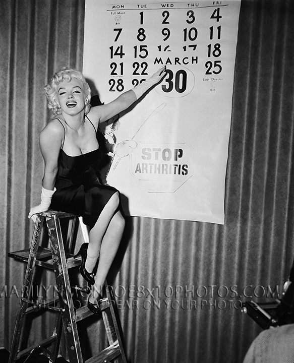MARILYN MONROE STOP ARTHRITIS GIRL (2) RARE 8x10 PHOTOS
