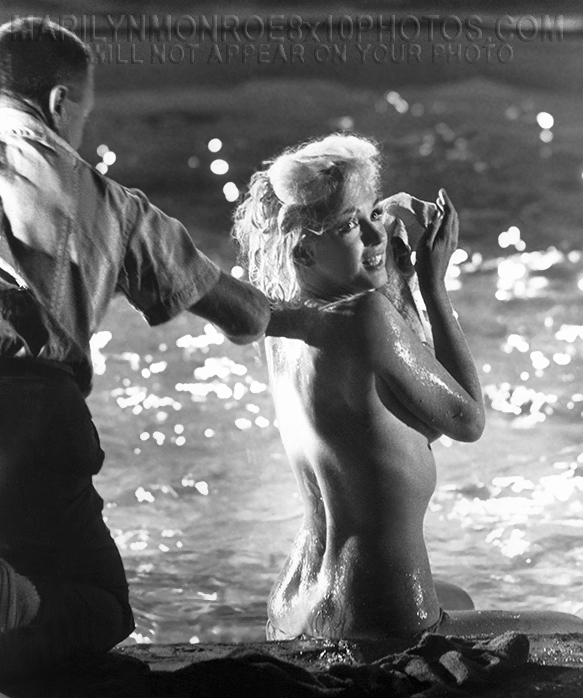 MARILYN MONROE Unseen NUDESWiM SHOOT (3) RARE 8x10 PHOTOS 