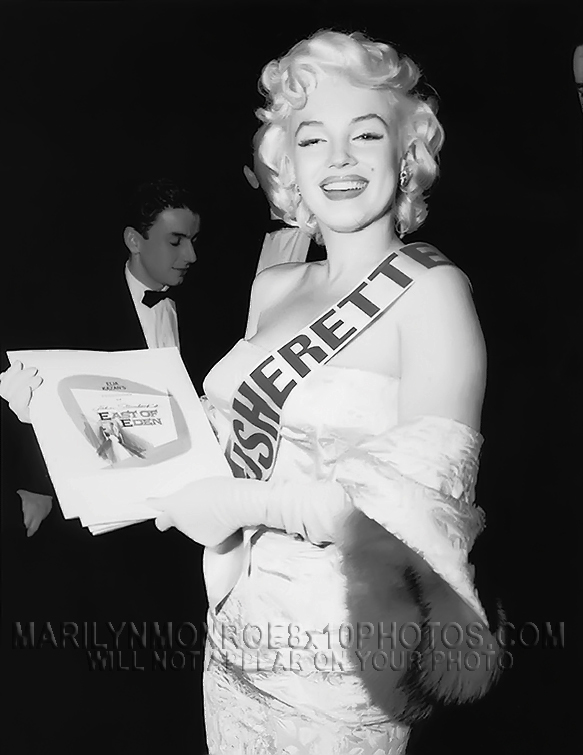 MARILYN MONROE USHERETTE FOR A DAY (3) RARE 8x10 PHOTOS 