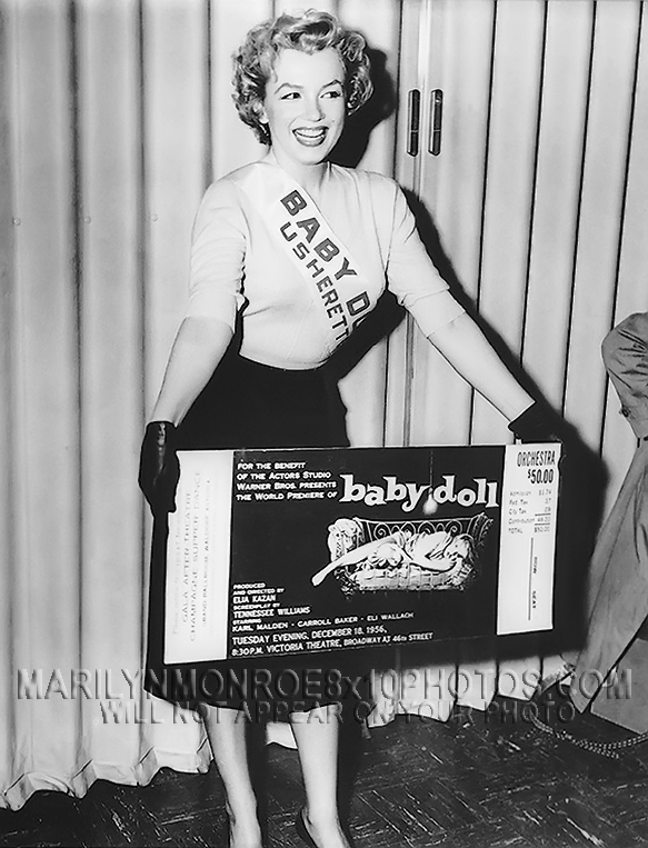 MARILYN MONROE USHERETTE FOR A DAY (3) RARE 8x10 PHOTOS