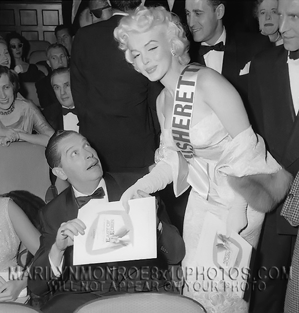 MARILYN MONROE USHERETTE FOR A DAY (3) RARE 8x10 PHOTOS