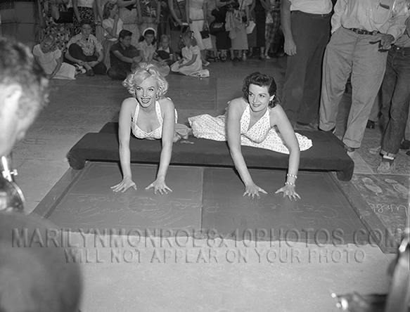 MARILYN MONROE WALK OF FAME INAUGURAL (2) RARE 8x10 PHOTOS