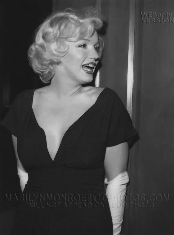 MARILYN MONROE WHITE GLOVED BEAUTY (2) RARE 8x10 PHOTOS 