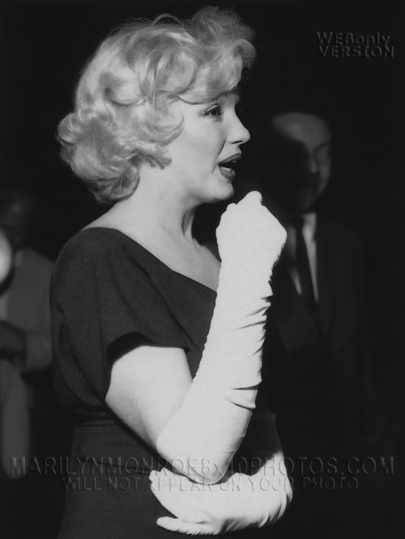 MARILYN MONROE WHITEGLOVES AT PARTY (3) RARE 8x10 PHOTOS