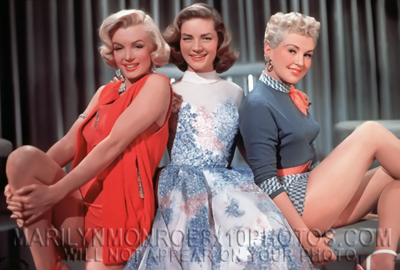 MARILYN MONROE With BETTY and JANE (3) RARE 8x10 PHOTOS 